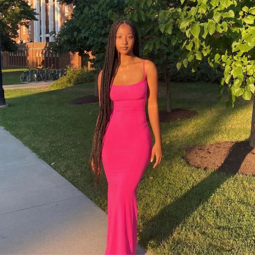 Skims Soft Lounge Long Slip Dress